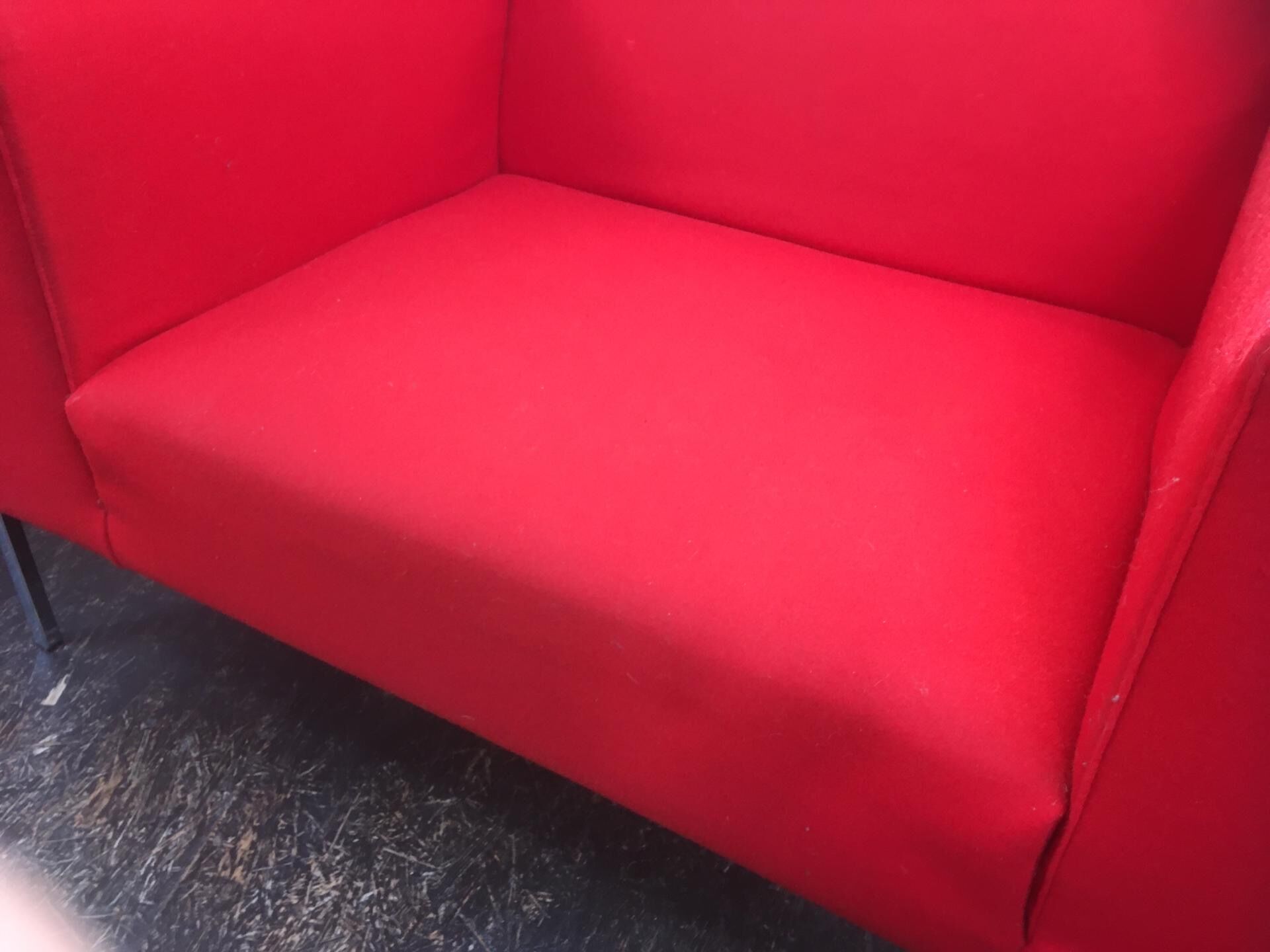 Red sofa Allen MDF Italia by Bruno FATTORINI 1998