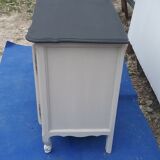 Sideboard style Louis XV light gray