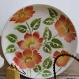 Set of 6 flat ceramic plates