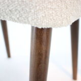 1960s pair of side chairs in bouclé
