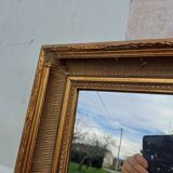 Wood and Gilded Stuk Mirror, early 20th century