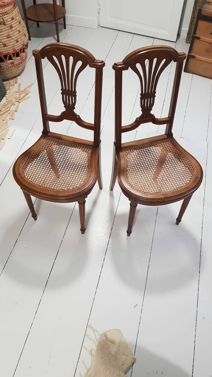 Louis XVI cane chairs