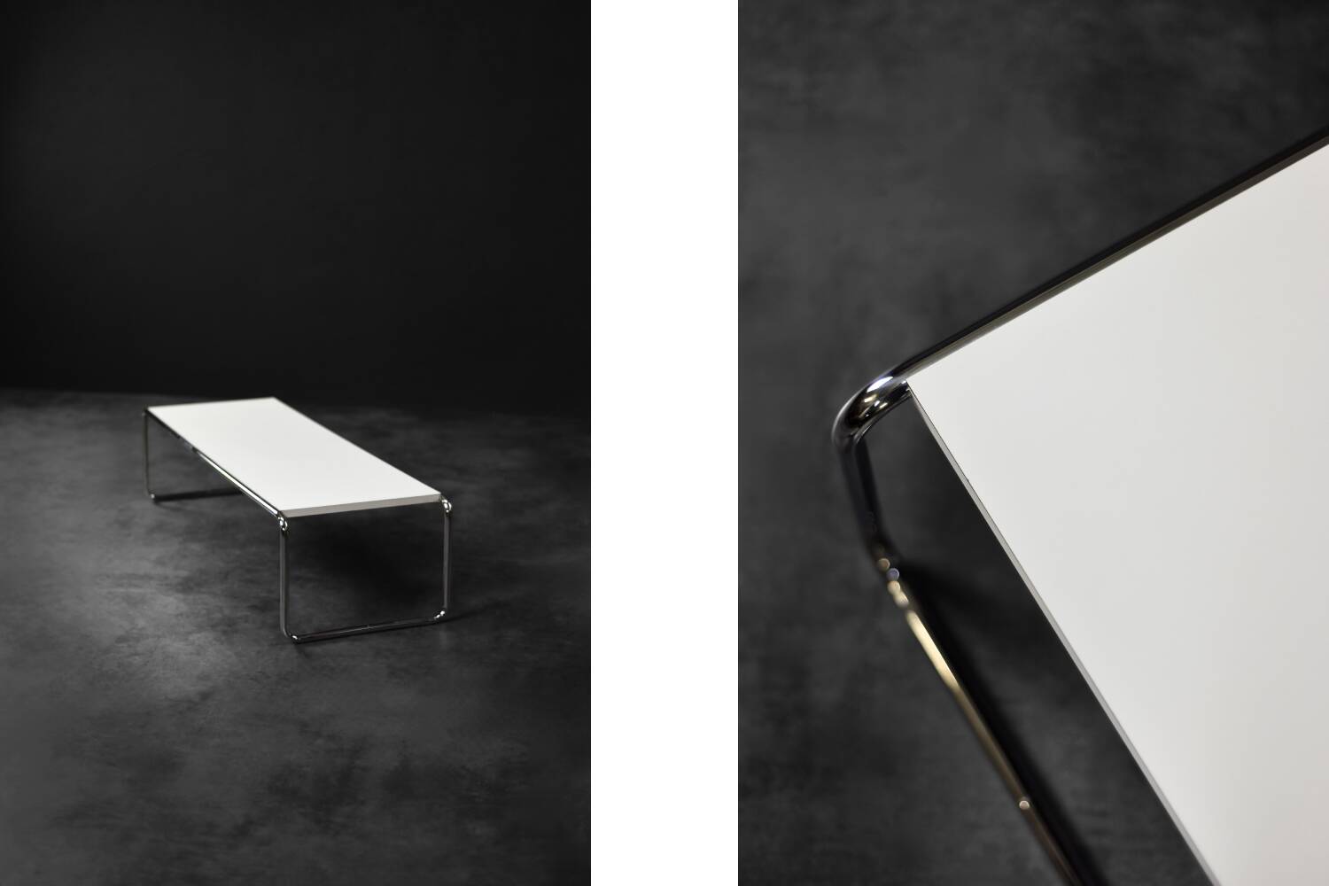 Mid-century modern Italian vintage coffee table Laccio Kiga by M. Breuer
