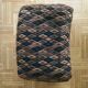 Ottoman footrest in Velvet diamond art deco style