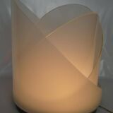 Large vintage white glass lamp model LT300 by Carlo Nason for Mazzega.