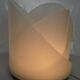 Large vintage white glass lamp model LT300 by Carlo Nason for Mazzega.