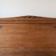 Antique carved wooden double bed