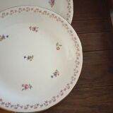 Set of 5 flat porcelain plates L'Amandinoise