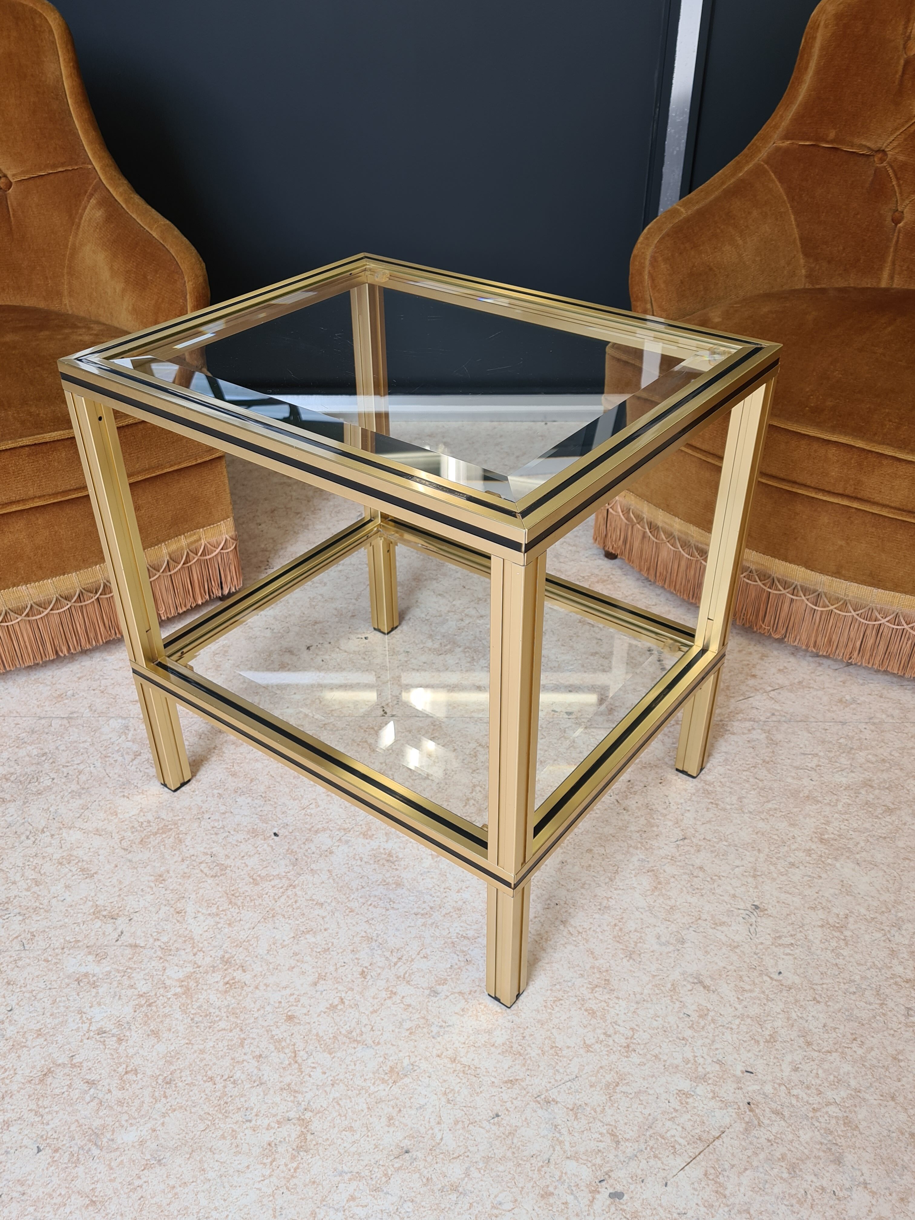 Pierre Vandel Paris brass table