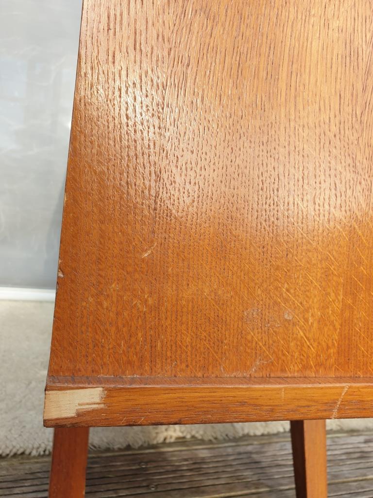 Sideboard 1960 diamond marquetry and showcase 180x45