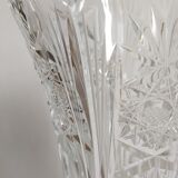 Duo of vintage French crystal vases