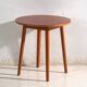 Vintage round side table in teak – Central Europe, circa 1960