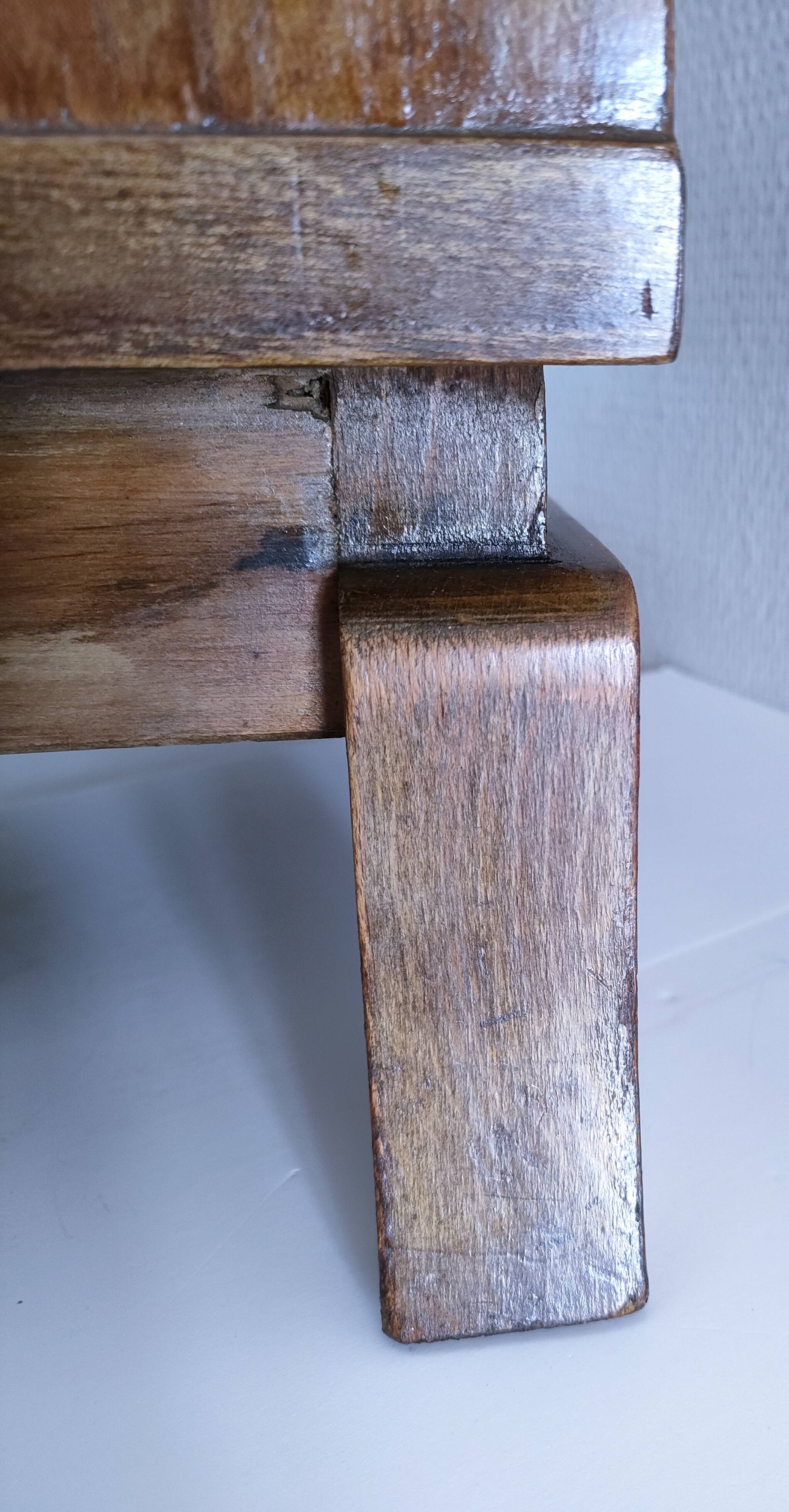 60s designer wooden bedside table