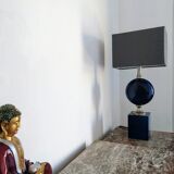 Philippe Barbier blue metal lamp