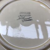 Set of 7 antique St. Clement Sirius pattern ceramic plates