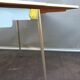 Table Formica MDJ 1960 Blue and Chrome