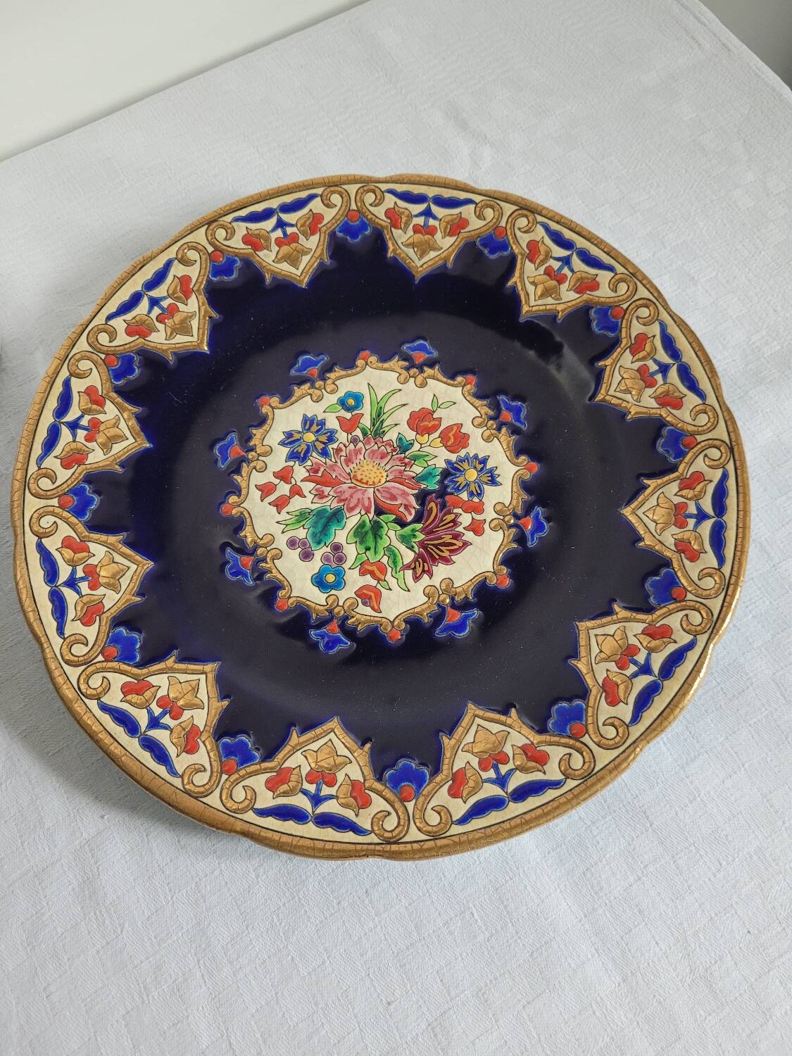 Large Longwy plate