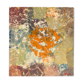 Composition, Huile sur assiette, 49 x 52 cm