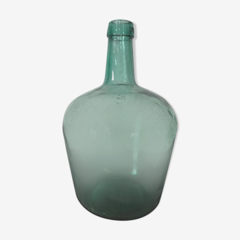 Dame Jeanne Viresa on the bottle neck in Green bubble glass 5 L