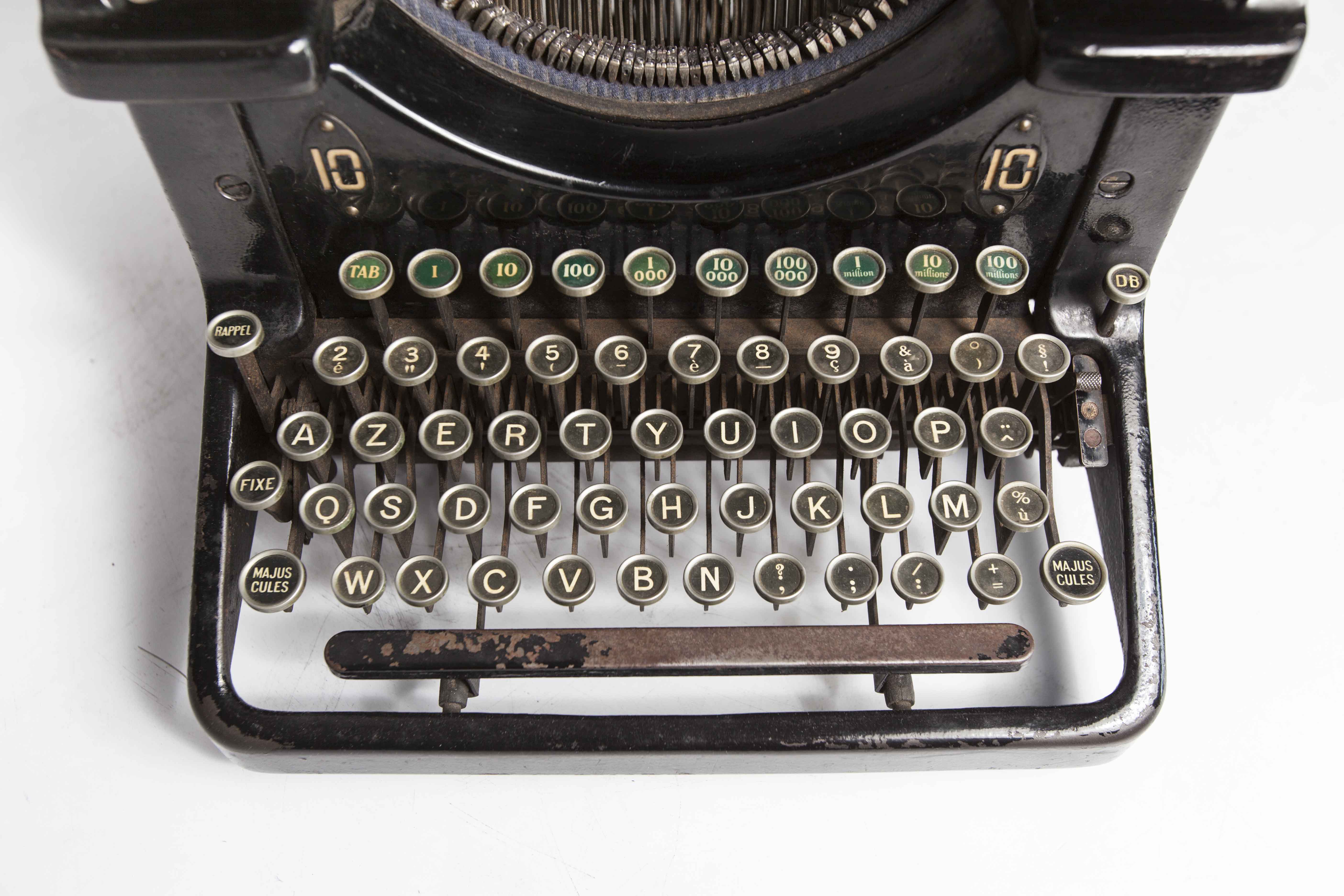 Japy Typewriter 10 1930 No.160707