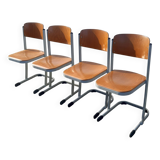Set of 4 school chairs