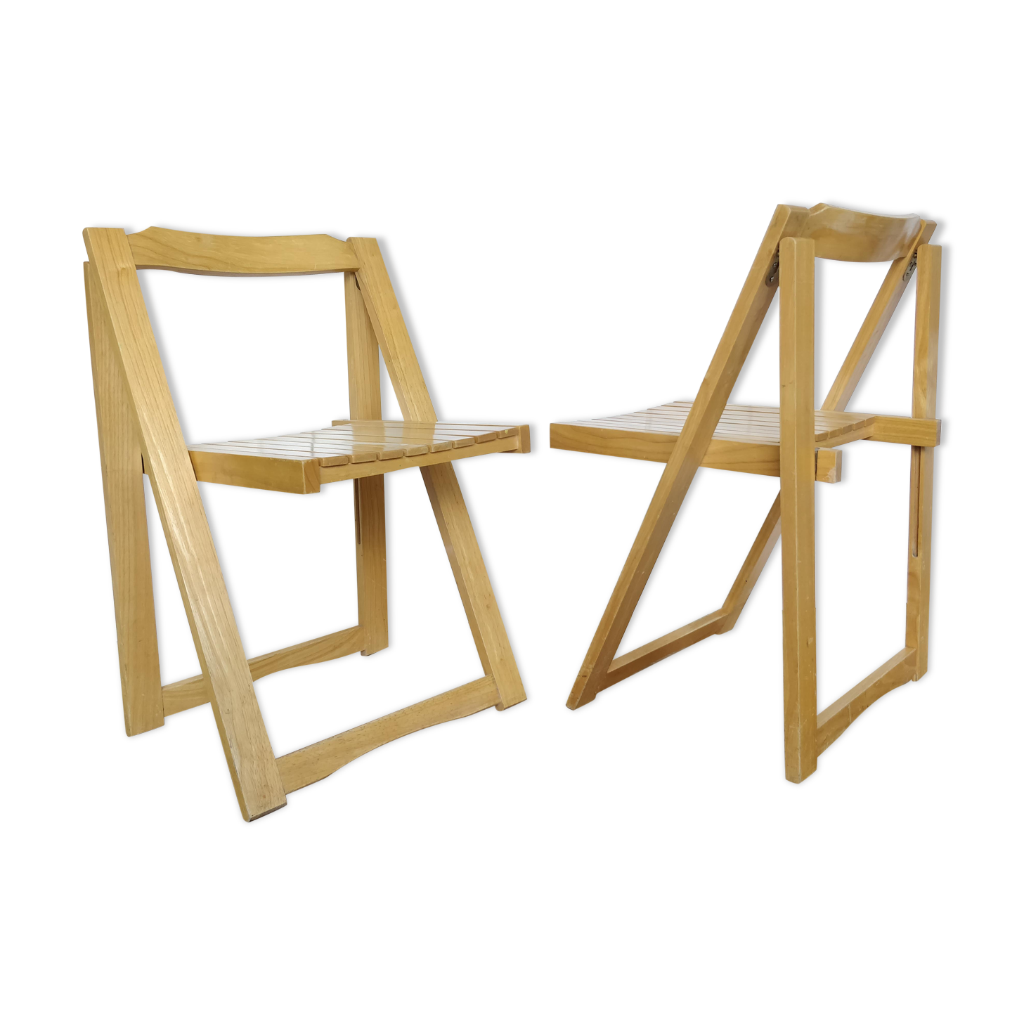 Pair of vintage folding chairs