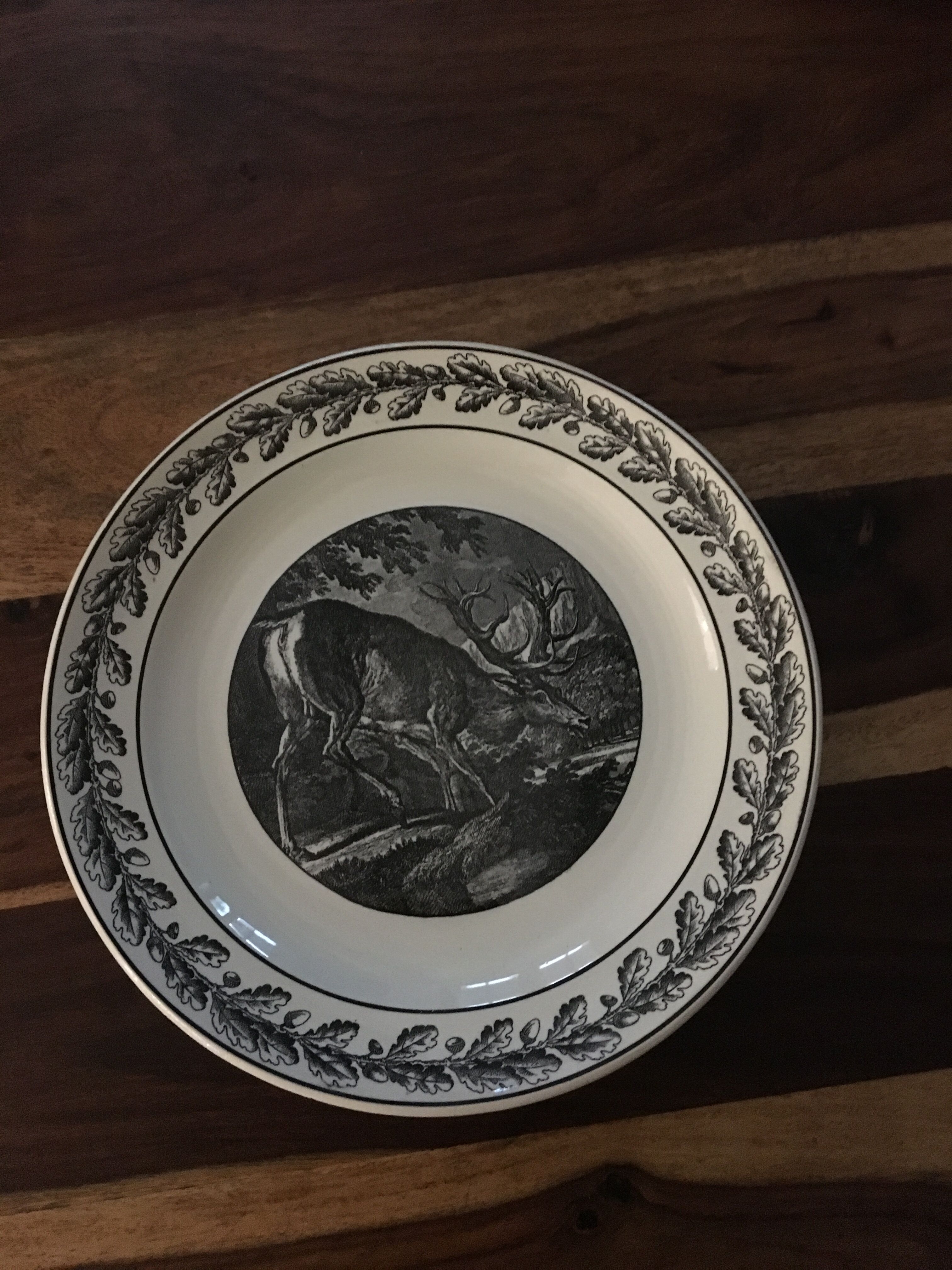 Lot of earthenware plates from Sarreguemines Nemrod