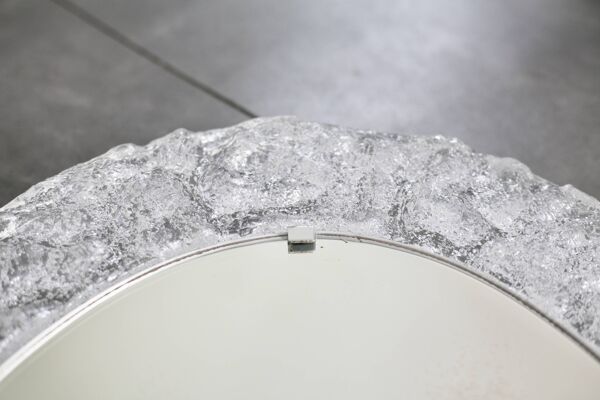 Miroir en plexiglas ''givré'', années 70