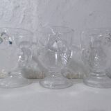 transparent chicken egg cups