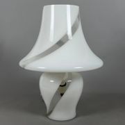 Mushroom table lamp in Murano glass by De Majo, large vintage design from the 70s.