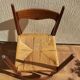 3 Niels Otto Moller chairs in teak and straw 60s