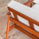 Canapé Arne Vodder modèle FD164 en teck, tissu bouclé, Danemark années 1960