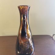 Vintage amber glass pitcher