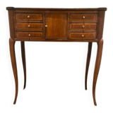 Narrow Louis Philippe walnut desk