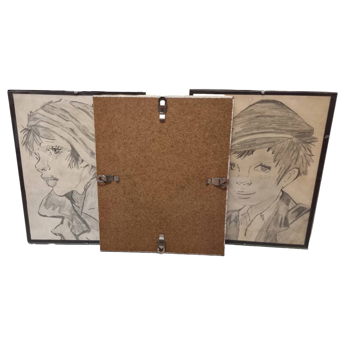 3 French Drawings Of Children, Mid 20th Century