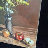 Margueray painting "Flowers and Apples"