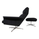 Kaufeld Siesta 62 lounge chair with ottoman by Jacques Brule, 1960