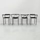 Set of 4 Poltroncina Chairs by Maurizio Peregalli for Zeus Noto, 1980