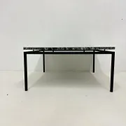 Table basse en marbre vert de style mid-century moderne, années 1970