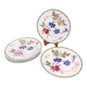6 Assiettes à dessert Creil et Montereau modèle "Bleuets"