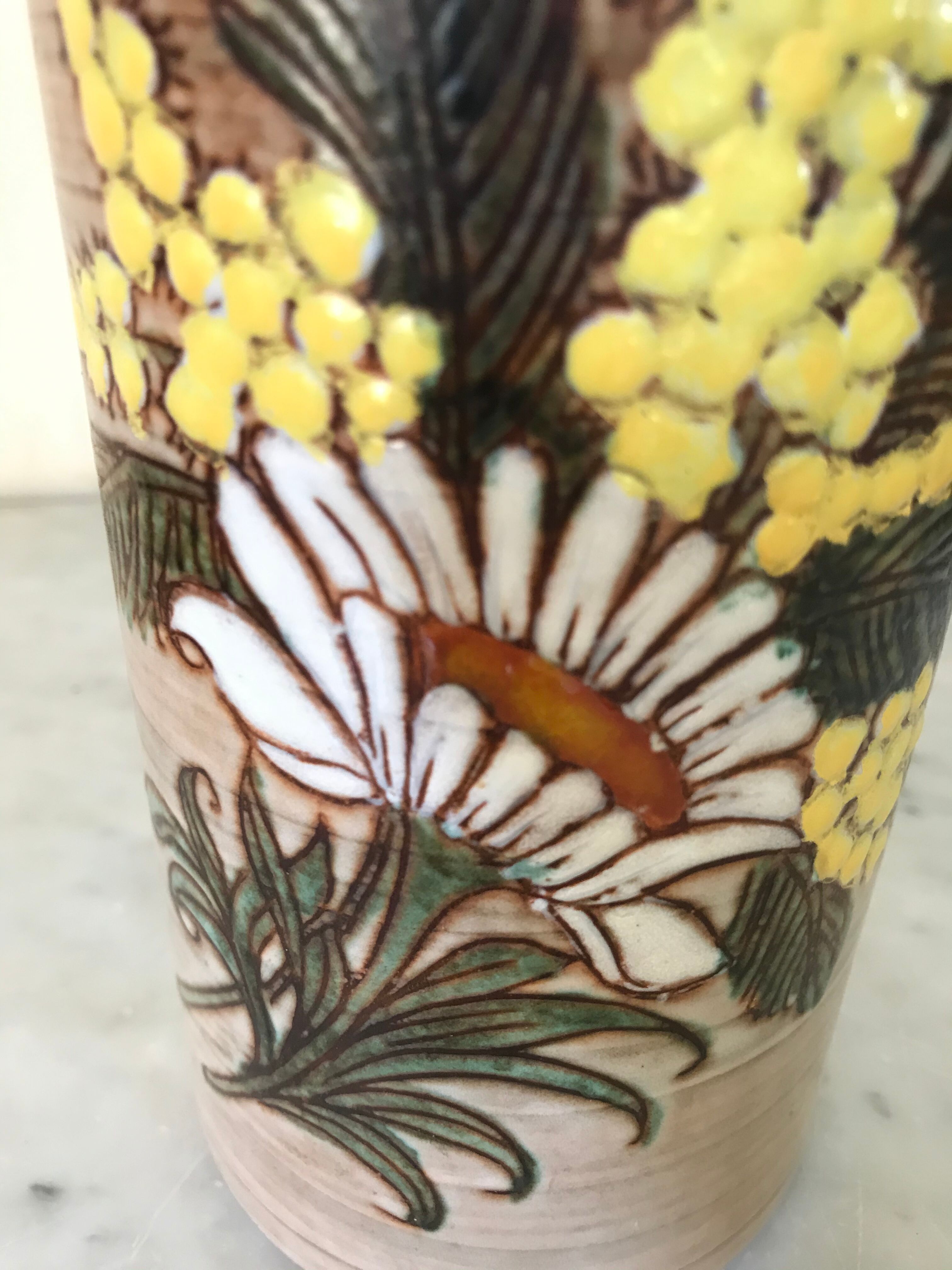 Vase with mimosa Fonck - Matéo