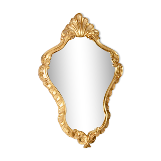 Vintage gilded wood mirror - 46x30cm