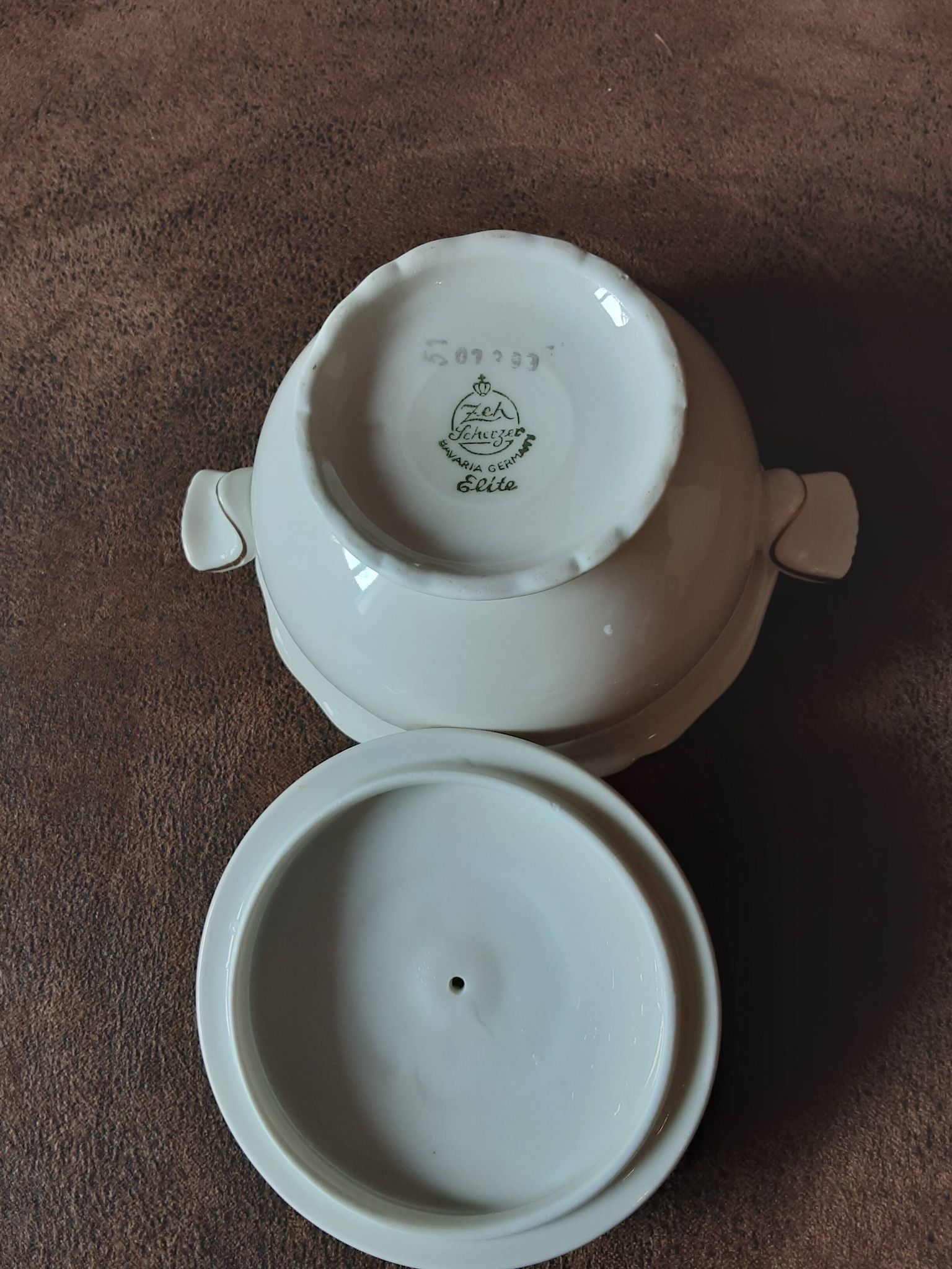 Bavaria porcelain sugar bowl, Elite model