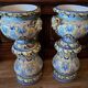 Nevers Montagnon: pair of columns with their basins decorated in the antique style.