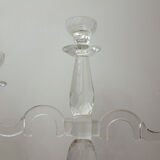 Candlesticks 3 branches in glass