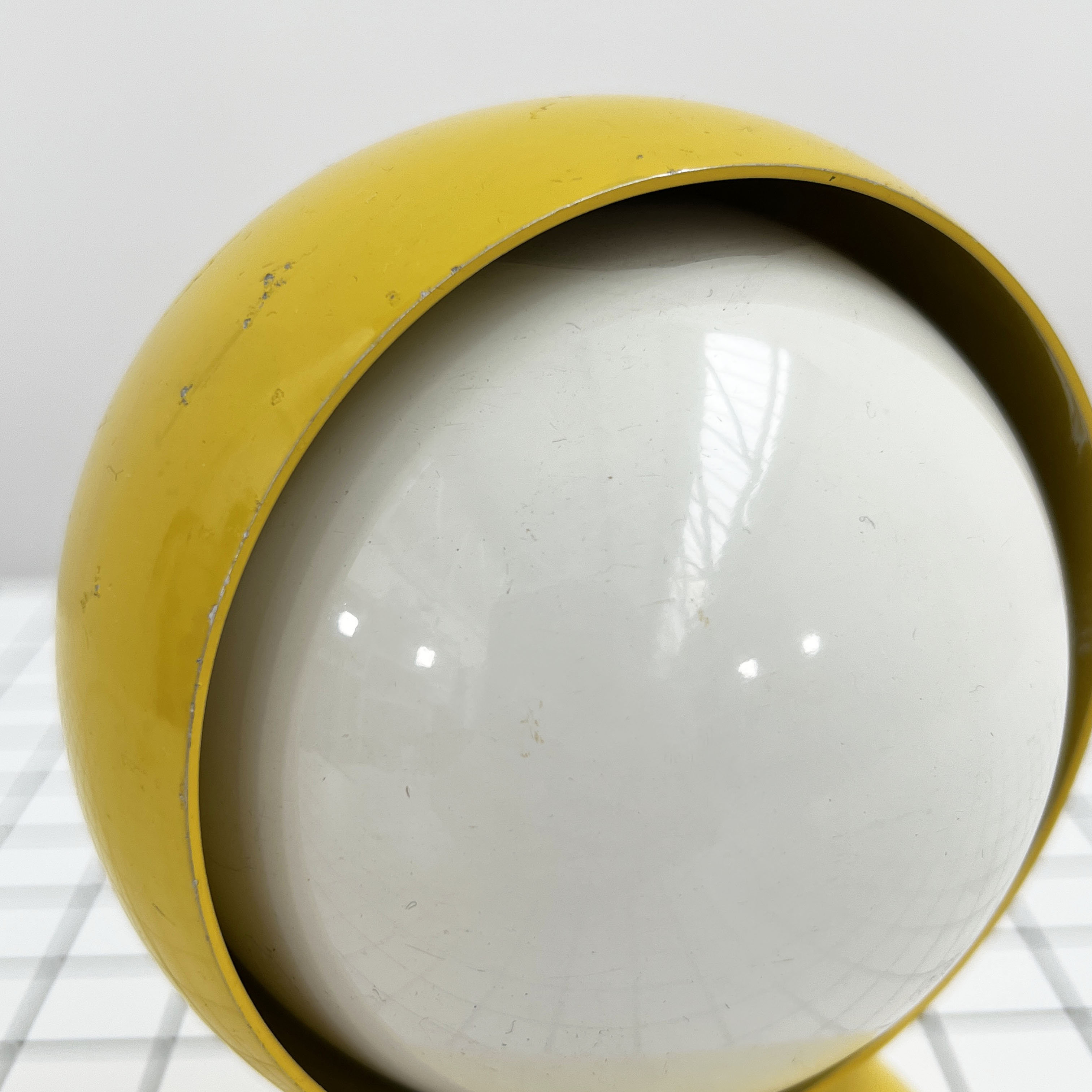 Yellow eclisse lamp by Vico Magistretti for Artemide, 1960