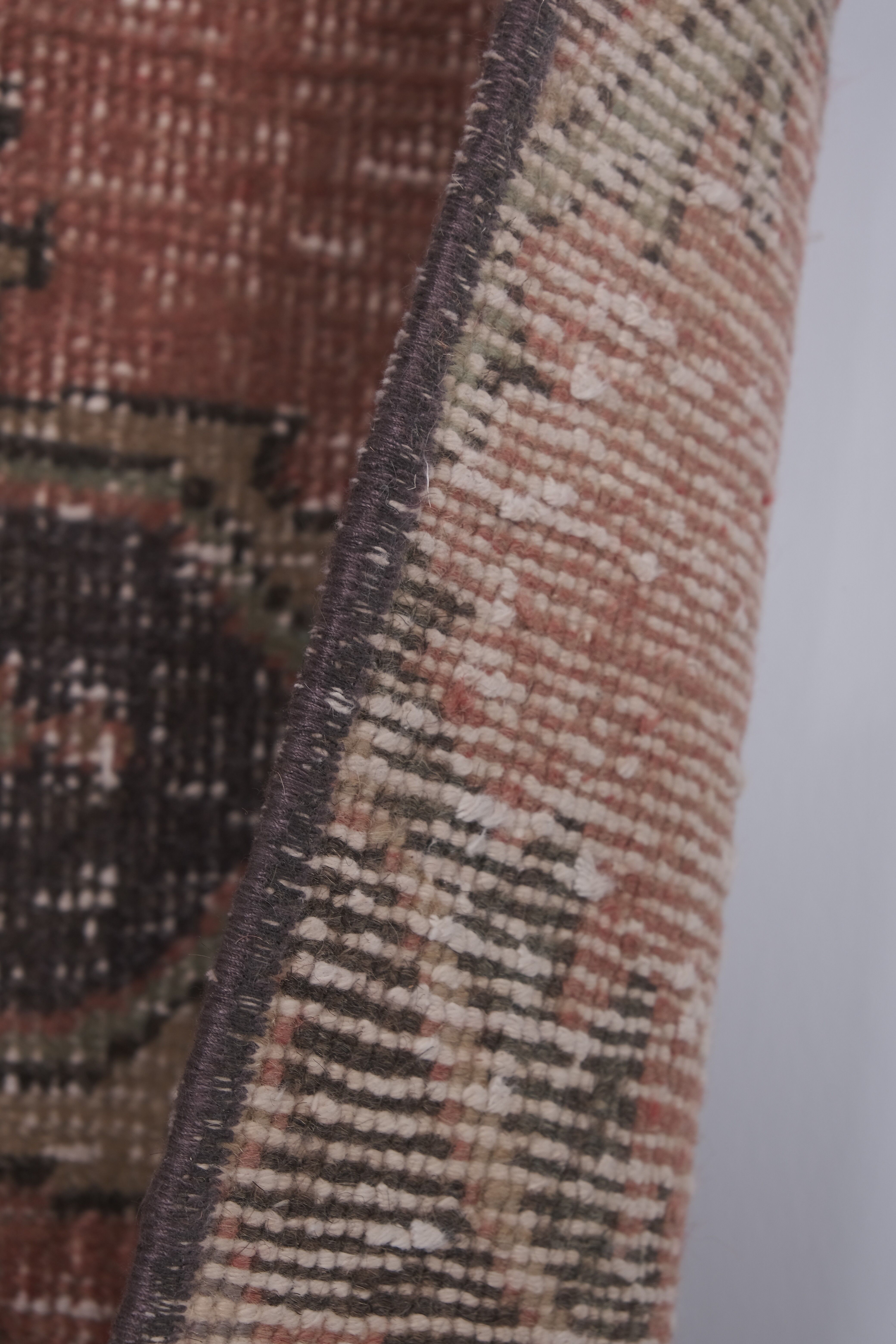 Vintage Turkish rug from Oushak, hand-woven 96x364 cm