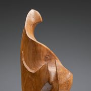 Sculptural form in solid elm