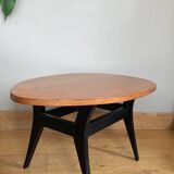 Scandinavian teak side table 1950s/60s menhir top