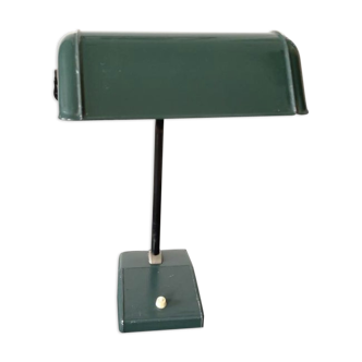 Lamp office or bedside type notary vintage green years 50